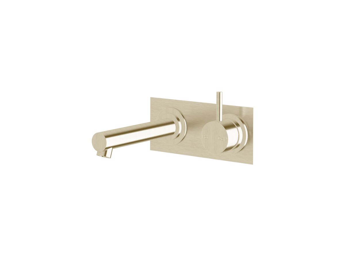 reece Sussex Scala Bath Mixer Tap Outlet System Straight 160mm Right Hand Operation LUX PVD Brushed Platinum Gold