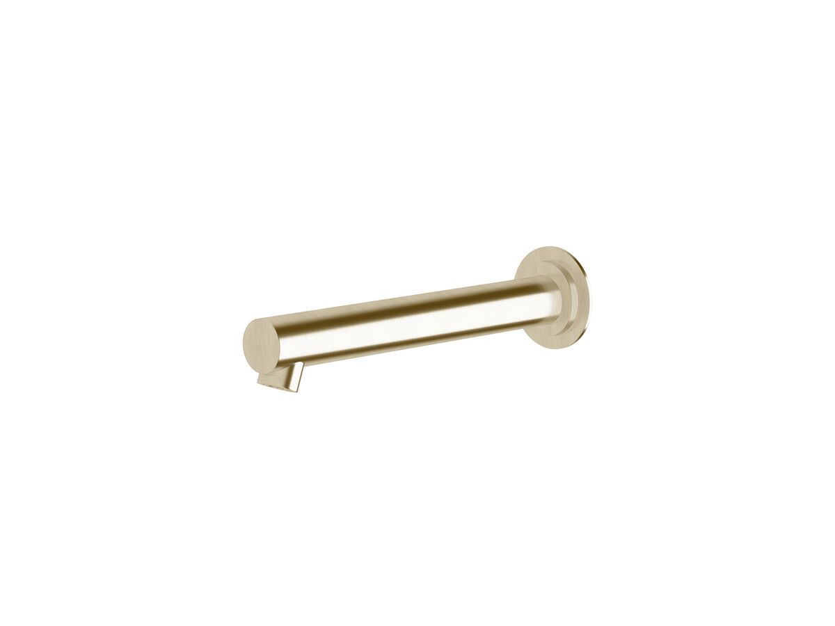 reece Sussex Scala Bath Wall Outlet 200mm LUX PVD Brushed Platinum Gold