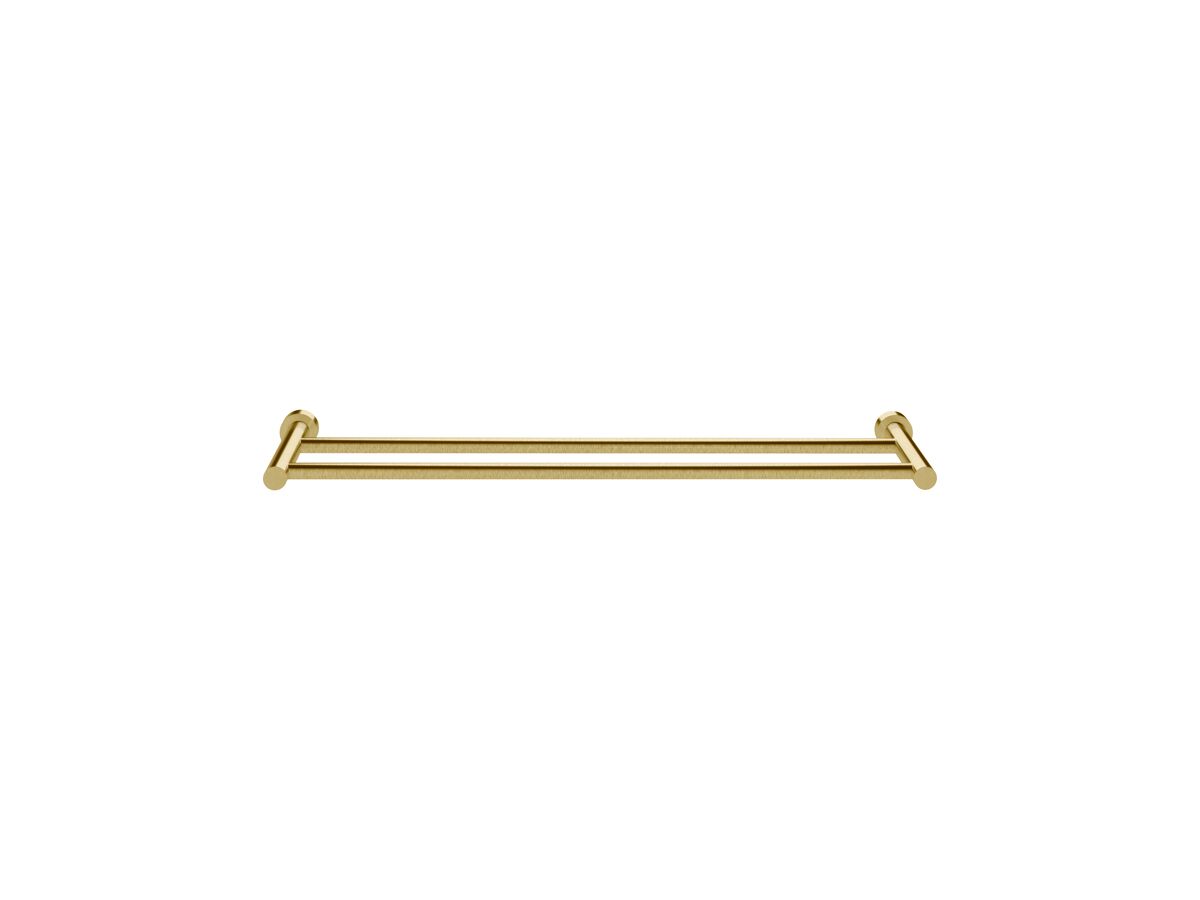reece Sussex Scala Double Towel Rail 700mm LUX PVD Brushed Pure Gold