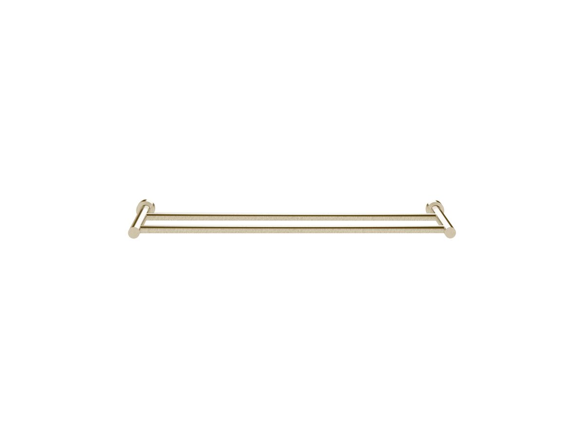 reece Sussex Scala Double Towel Rail 700mm LUX PVD Brushed Platinum Gold