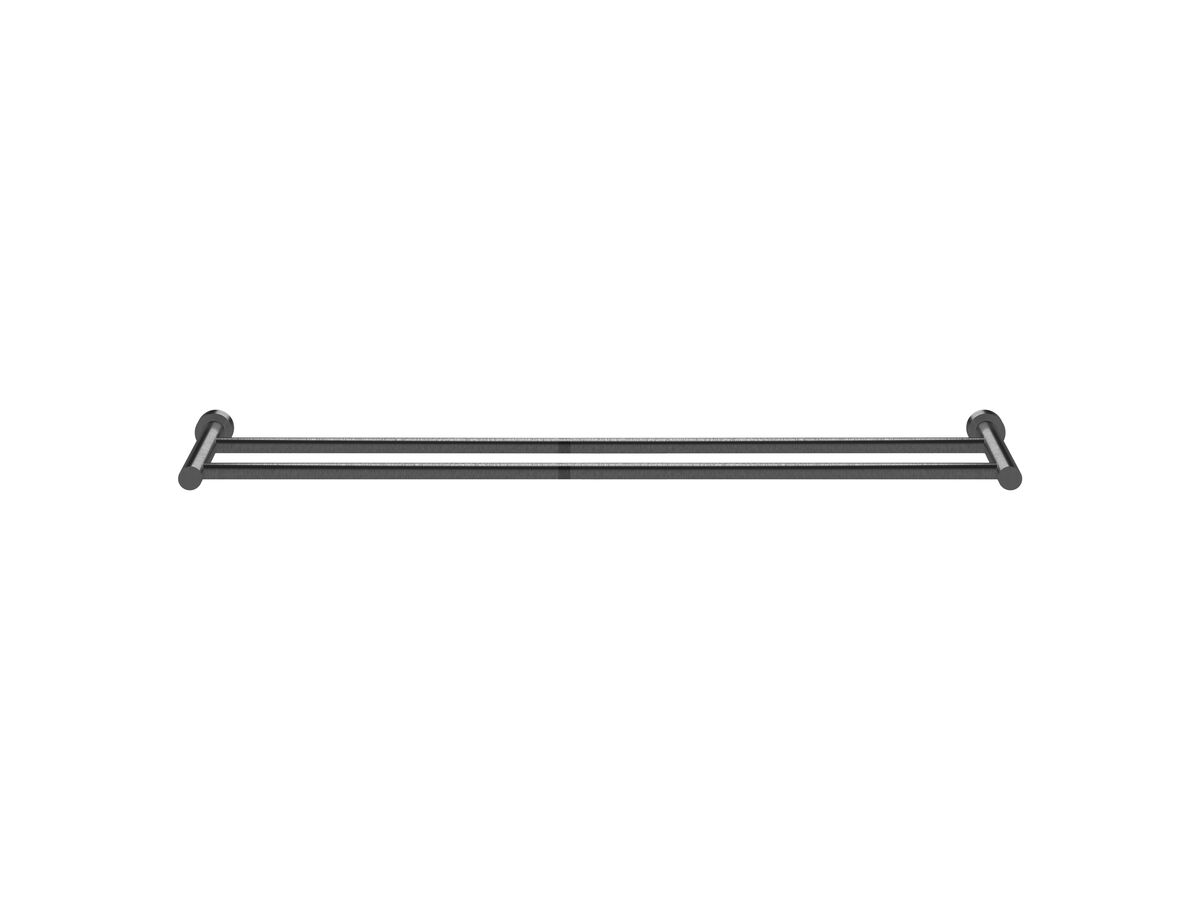 reece Sussex Scala Double Towel Rail 900mm LUX PVD Brushed Smoked Gunmetal