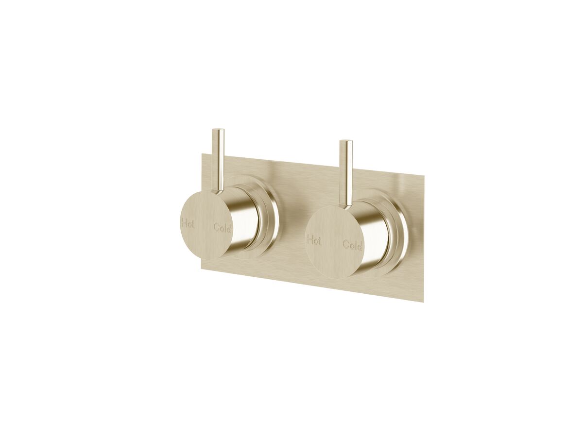 reece Sussex Scala Dual Mixer Tap with Master Fit System LUX PVD Brushed Platinum Gold