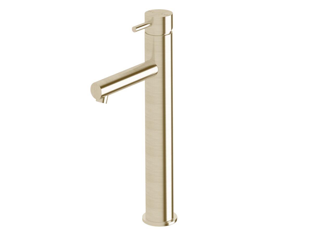 reece Sussex Scala Extended Basin Mixer Tap with 130mm Outlet LUX PVD Brushed Platinum Gold (5 Star)