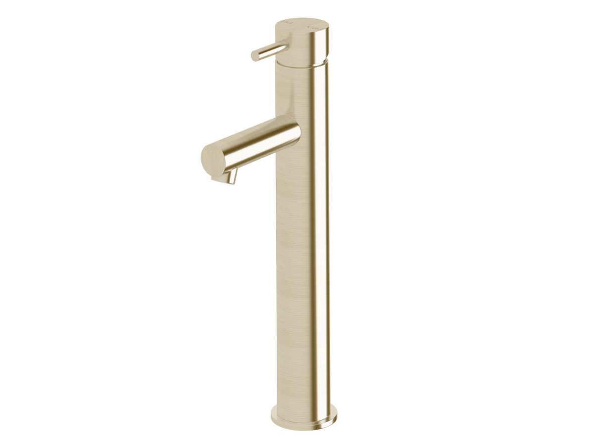 reece Sussex Scala Extended Basin Mixer Tap with 90mm Outlet LUX PVD Brushed Platinum Gold (5 Star)