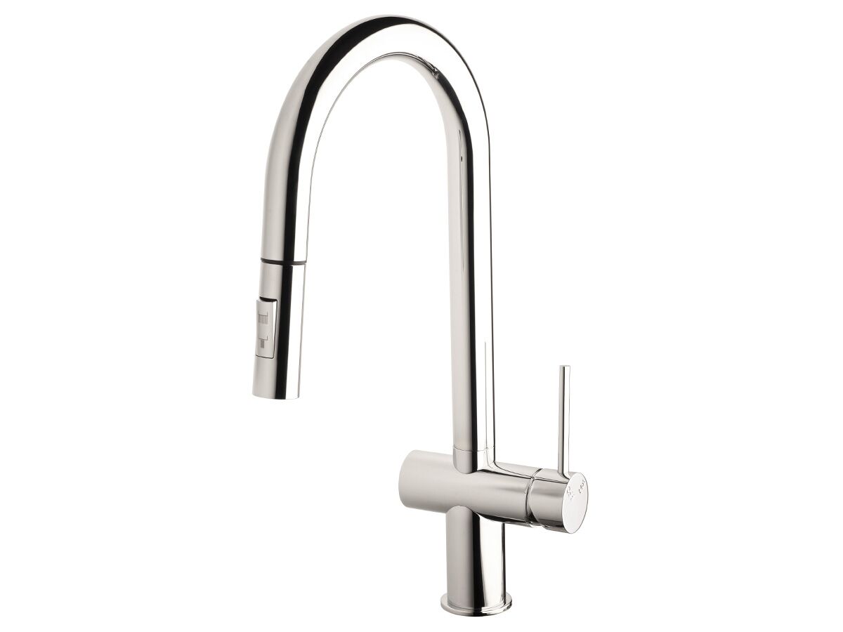 reece Sussex Scala Gooseneck Pullout Sink Mixer Tap 2 Functions Chrome (5 Star)