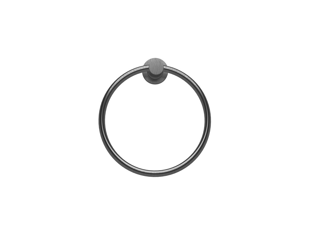 reece Sussex Scala Guest Towel Ring LUX PVD Brushed Smoked Gunmetal