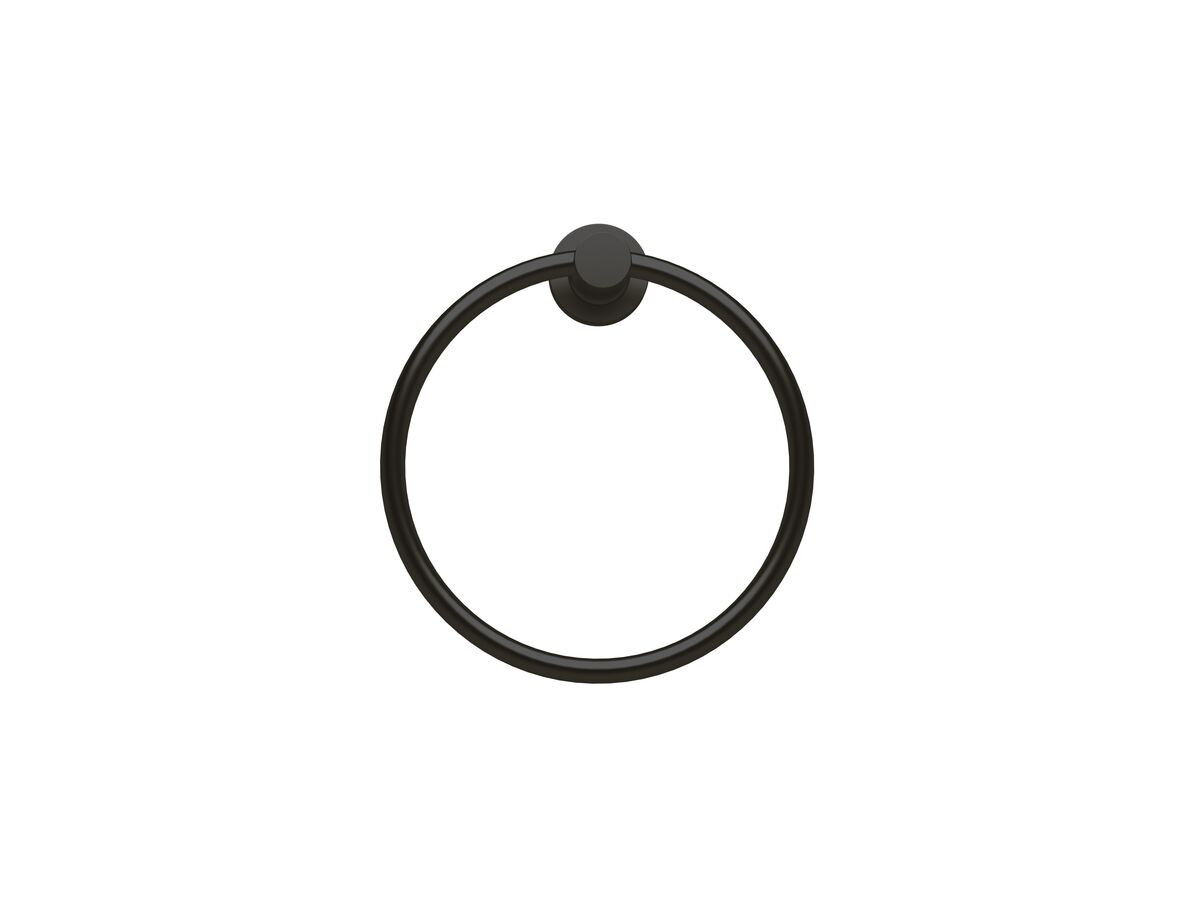 reece Sussex Scala Guest Towel Ring LUX PVD Matte Opium Black