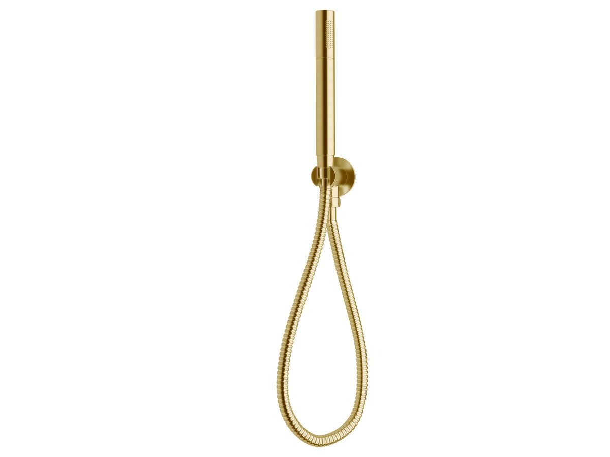 reece Sussex Scala Handshower with Water Inlet Wall Bracket LUX PVD Brushed Pure Gold (3 Star)