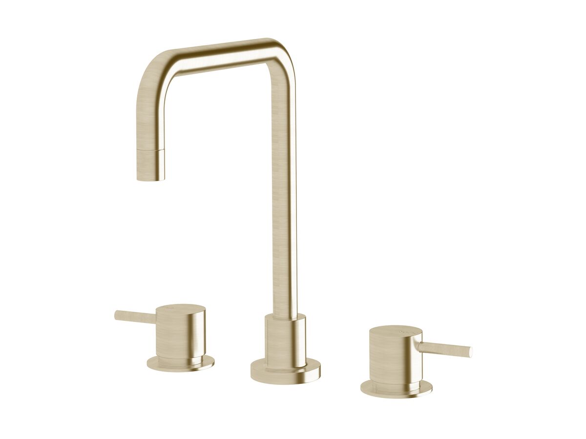 reece Sussex Scala Hob Sink Set Square LUX PVD Brushed Platinum Gold (3 Star)