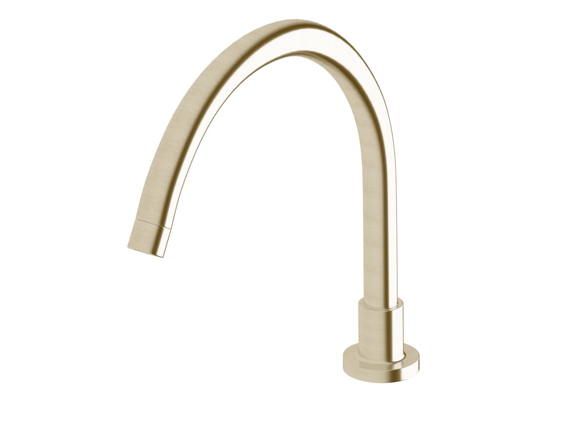 reece Sussex Scala Hob Spa Outlet Curved LUX PVD Brushed Platinum Gold