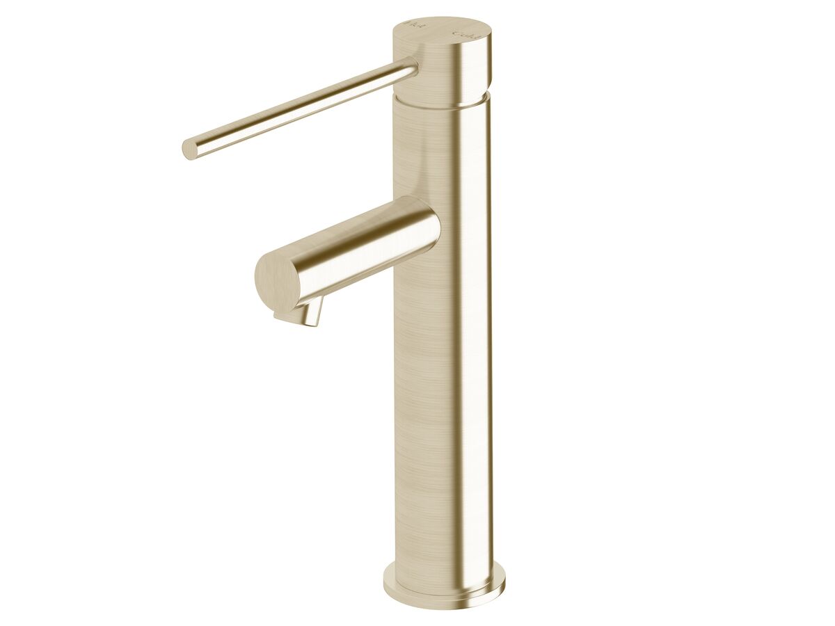 reece Sussex Scala Medium Basin Mixer Tap with 150mm Extended Pin LUX PVD Brushed Platinum Gold (5 Star)