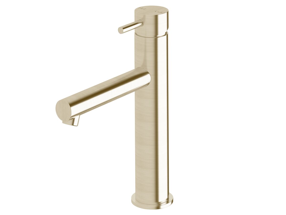 reece Sussex Scala Medium Basin Mixer Tap with 150mm Outlet LUX PVD Brushed Platinum Gold (5 Star)