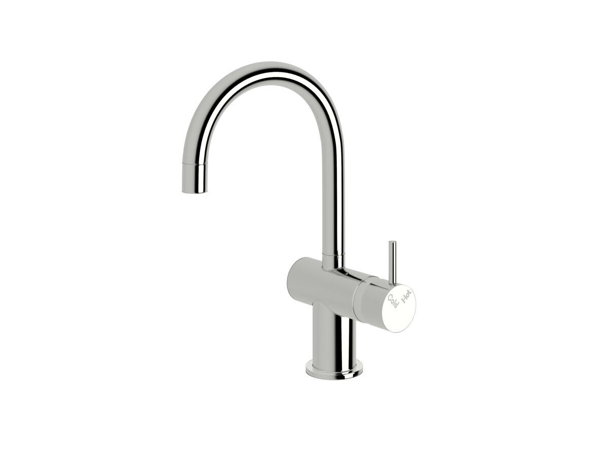 Reece Sussex Scala Mini Basin / Sink Mixer Tap Small Curved Left Hand Chrome (5 Star)