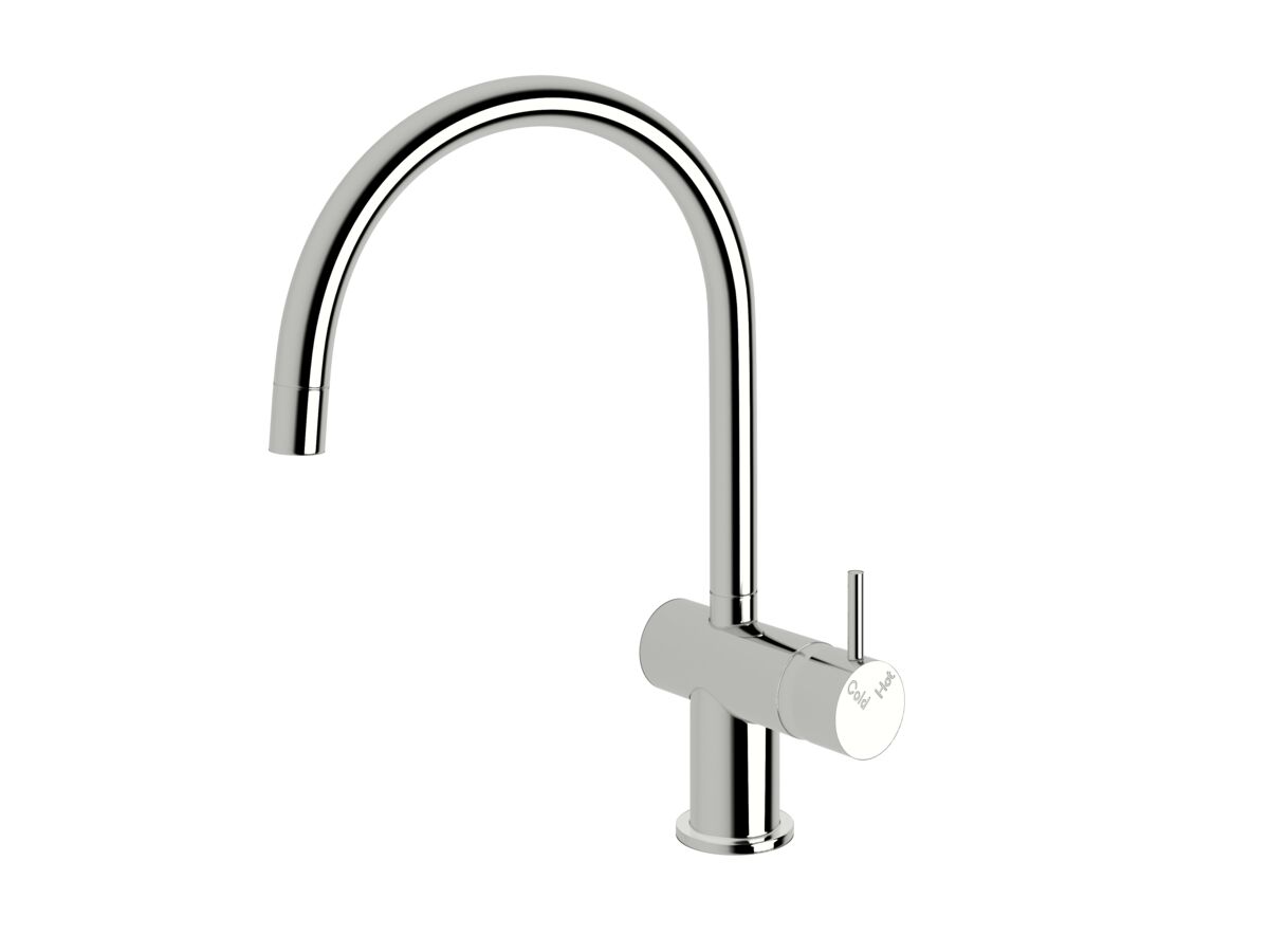 reece Sussex Scala Mini Sink Mixer Tap Large Curved Left Hand Chrome (5 Star)