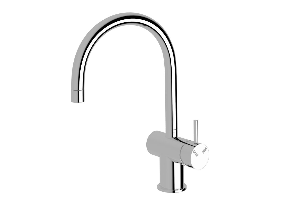 reece Sussex Scala Mini Sink Mixer Tap Large Curved Right Hand Chrome (5 Star)