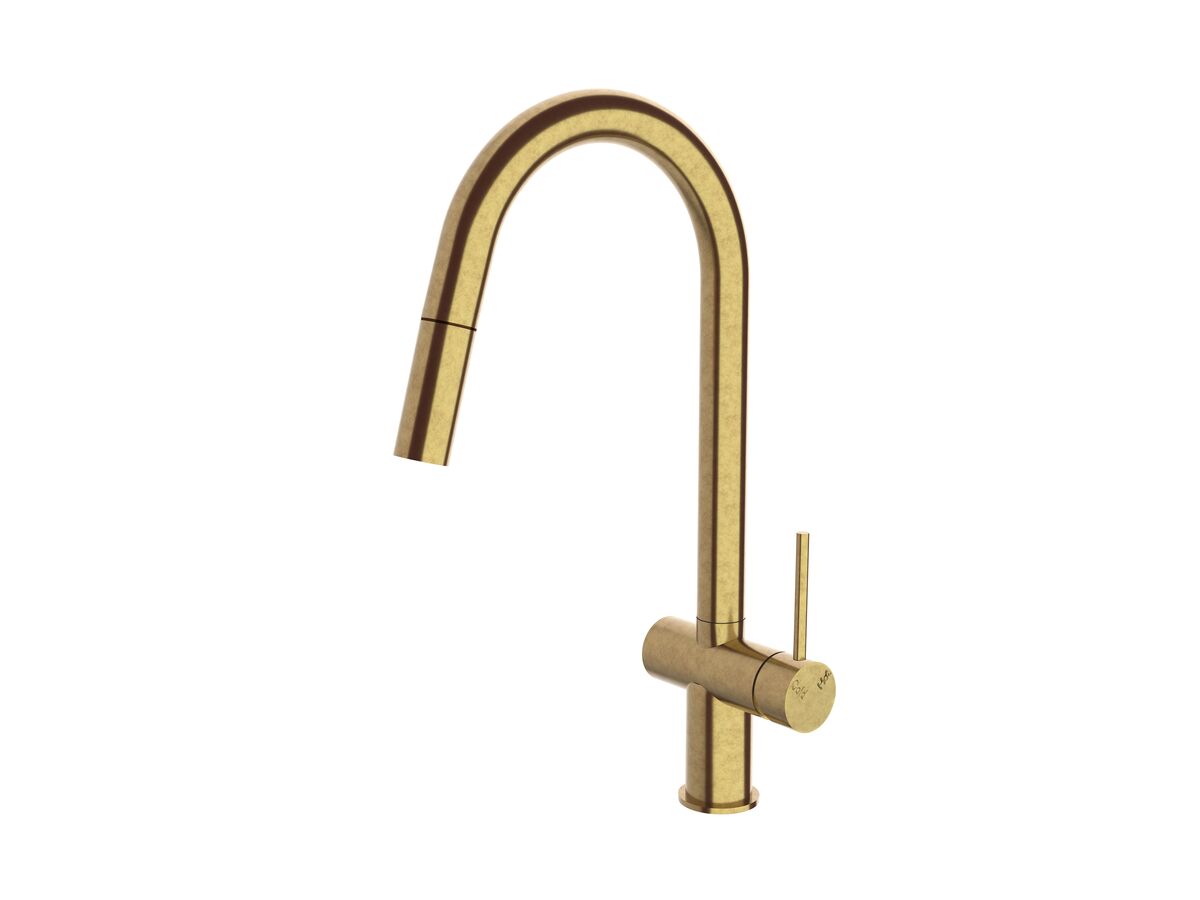 reece Sussex Scala Pullout Sink Mixer Tap Living Tumbled Brass (4 Star)