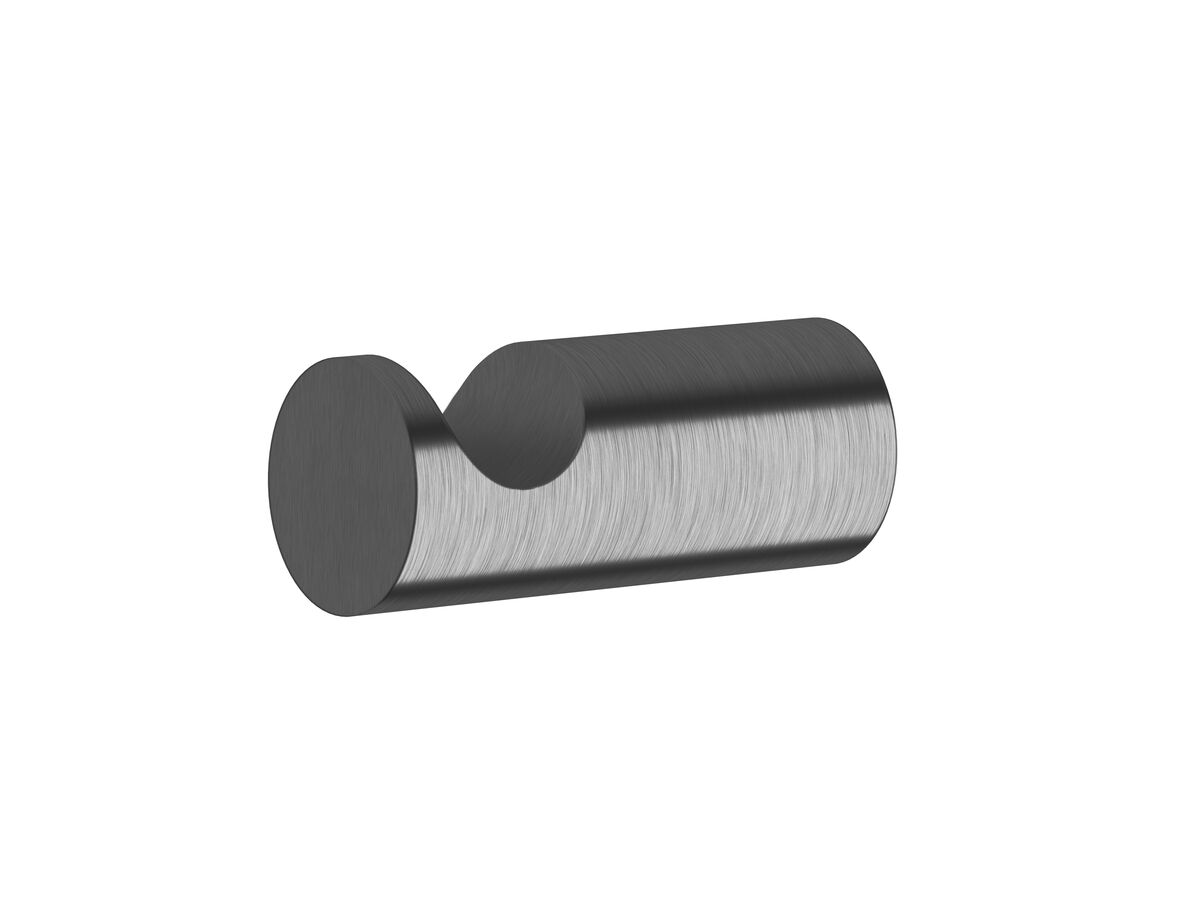 reece Sussex Scala Robe Hook LUX PVD Brushed Smoked Gunmetal