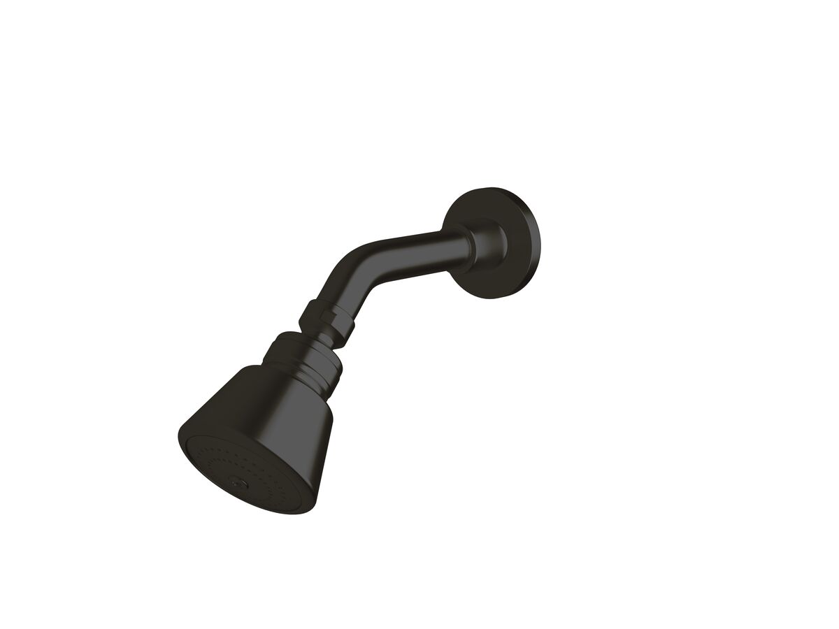 reece Sussex Scala Shower Head and Arm LUX PVD Matte Opium Black (3 Star)