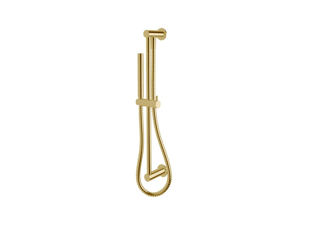 reece Sussex Scala Single Rail Shower with Top Rail Water Inlet LUX PVD Brushed Pure Gold (3 Star)