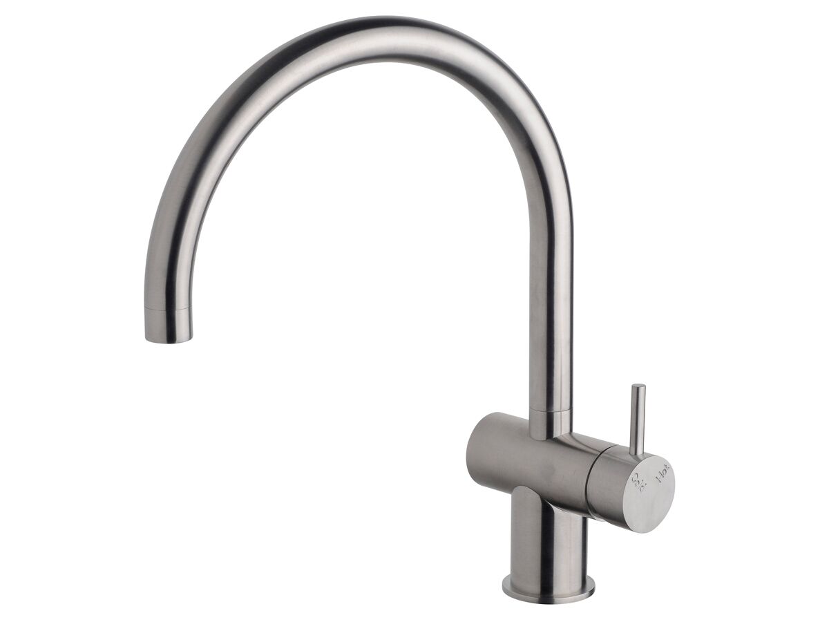 reece Sussex Scala Sink Mixer Tap Large Curved Right Hand 316 Stainless Steel (4 Star)