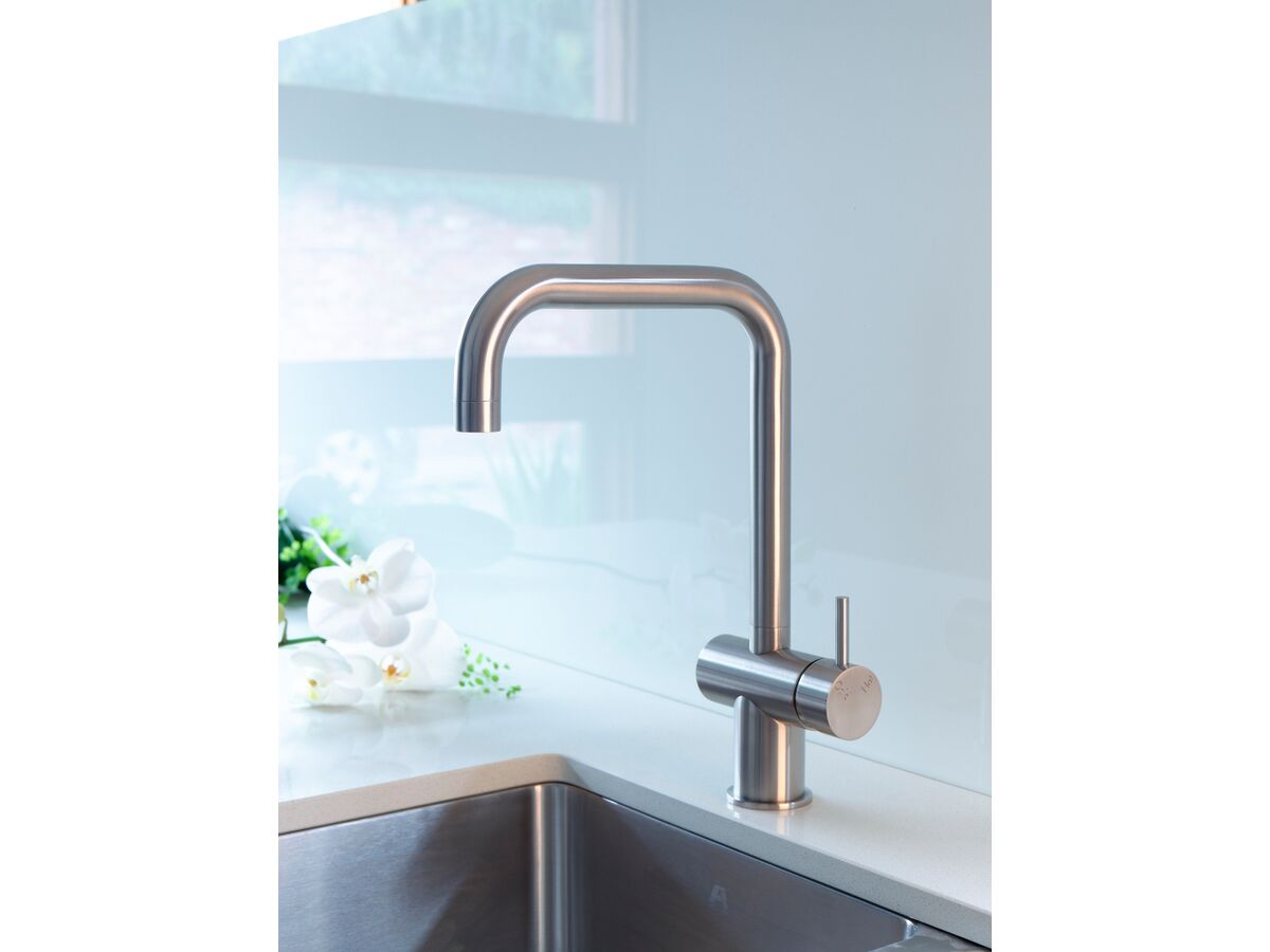 Reece Sussex Scala Sink Mixer Tap Large Square Right Hand 316 Stainless Steel (4 Star)
