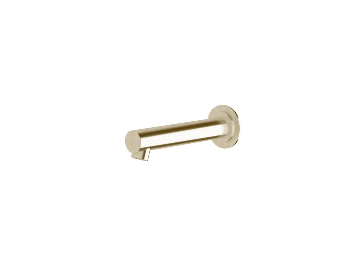 reece Sussex Scala Straight Wall Basin Outlet 160mm LUX PVD Brushed Platinum Gold (6 Star)