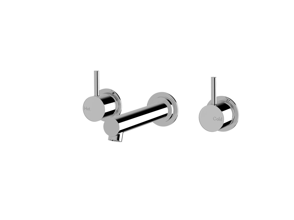 reece Sussex Scala Straight Wall Basin Set with 160mm Outlet Chrome (5 Star)