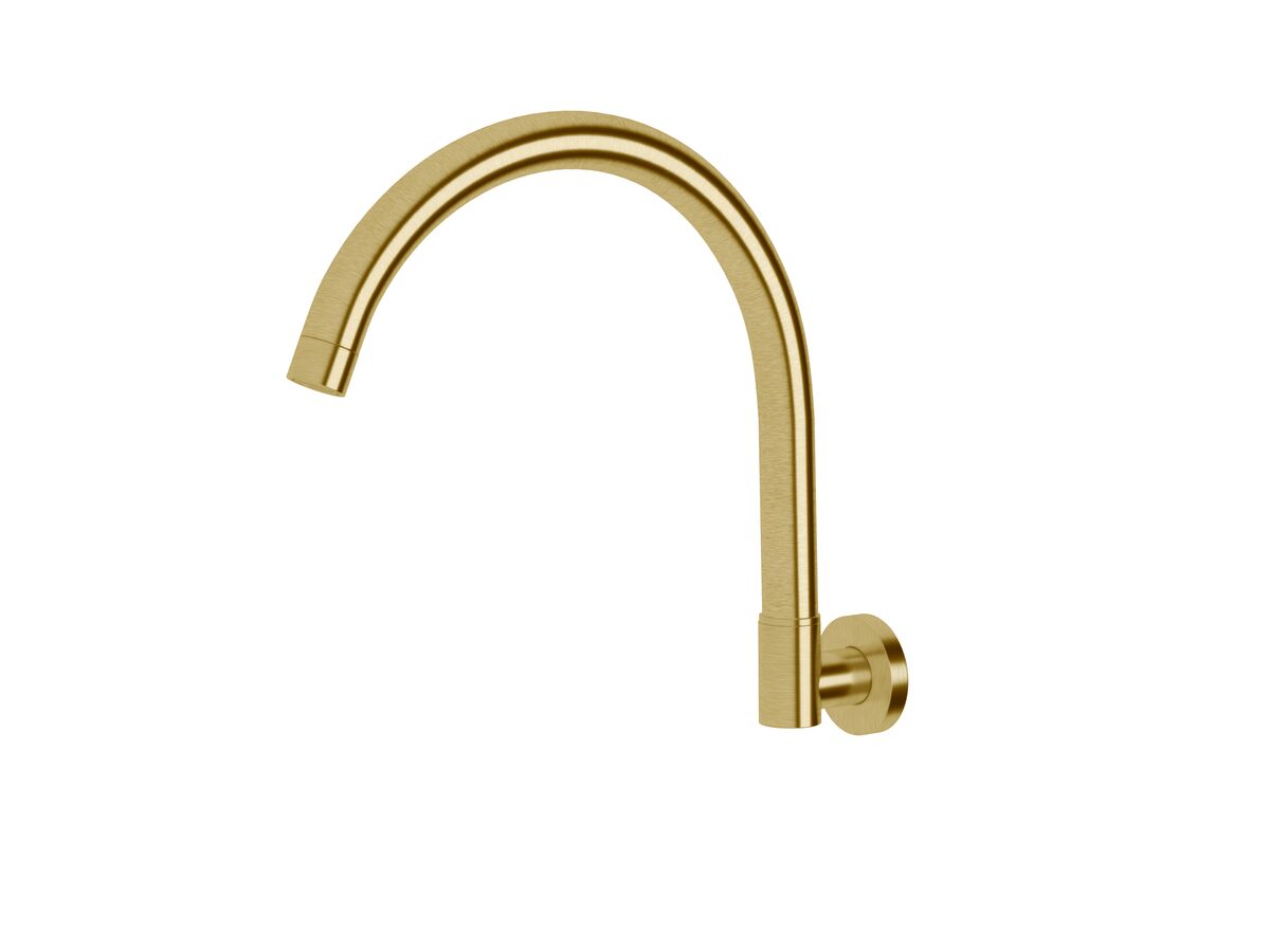 reece Sussex Scala Wall Spa Outlet Curved LUX PVD Brushed Pure Gold