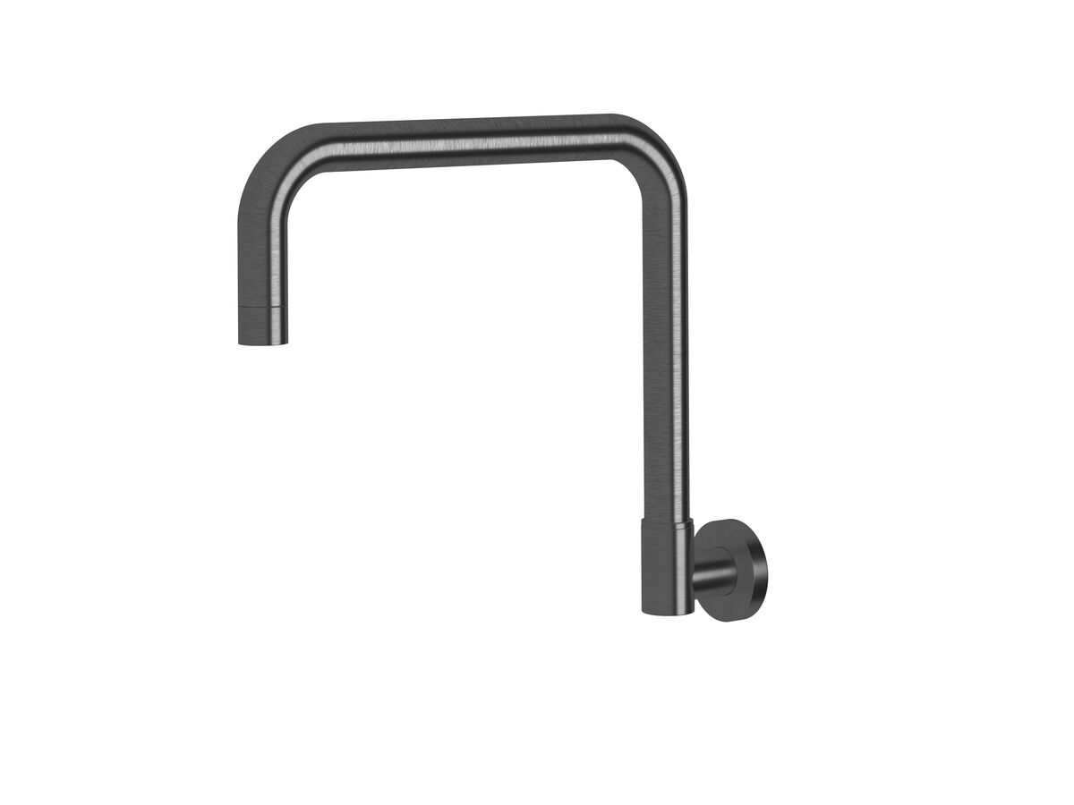 reece Sussex Scala Wall Spa Outlet Square LUX PVD Brushed Smoke Gunmetal