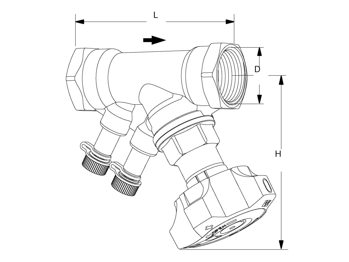 Reece TA STAD Manual Balancing Valve PN25 WaterMarked 50mm