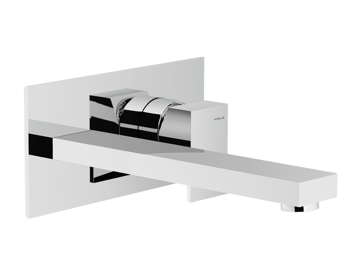 Reece Teknobili Solido F Wall Basin Mixer Tap Set 200mm Chrome (5 Star)
