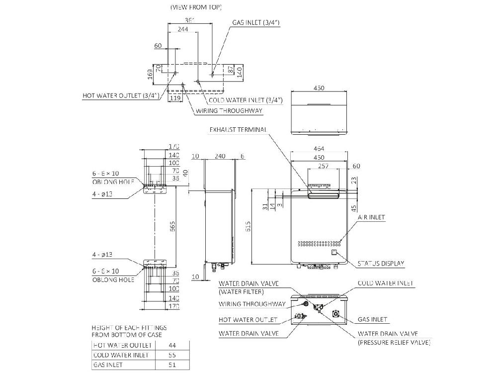 Reece Thermann 32R Natural Gas 50 Degree Continuous Flow Hot Water System