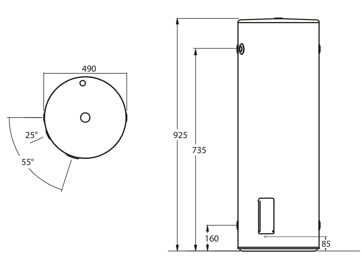 Reece Thermann 80L 3.6kW Single Element Electric Hot Water System