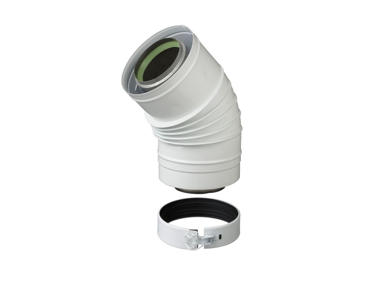 reece Thermann Commercial 28 Flue Elbow 45 Degree 80/125