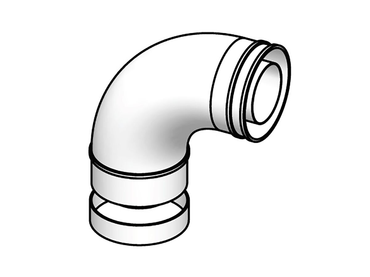 Reece Thermann Commercial 28 Flue Elbow 90 Degree 80/125