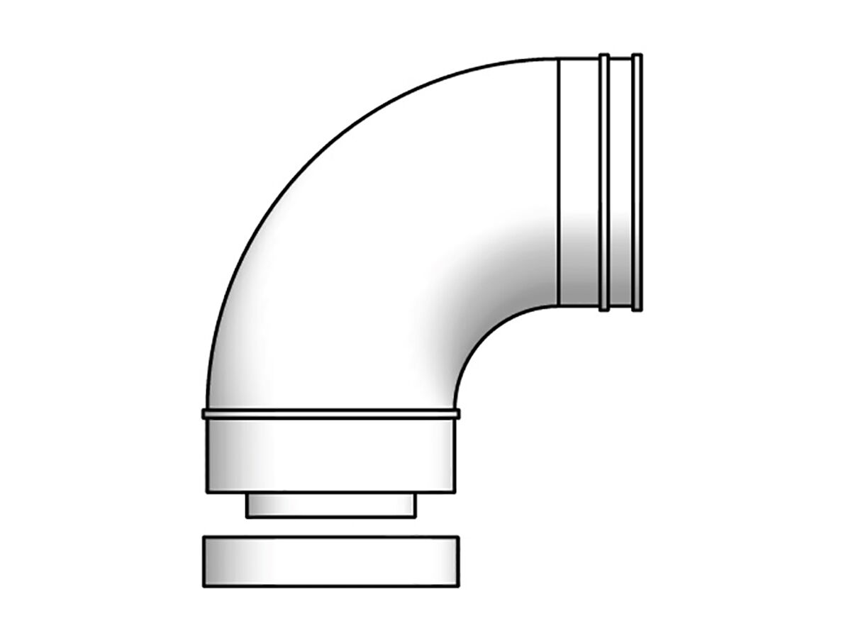 Reece Thermann Commercial 32/50L Flue Elbow 90 Degree 100/150