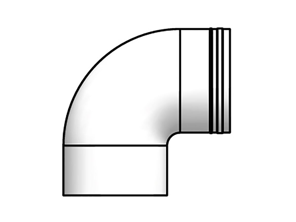 Reece Thermann Commercial 32/50L Flue Elbow 90 Degree 100mm