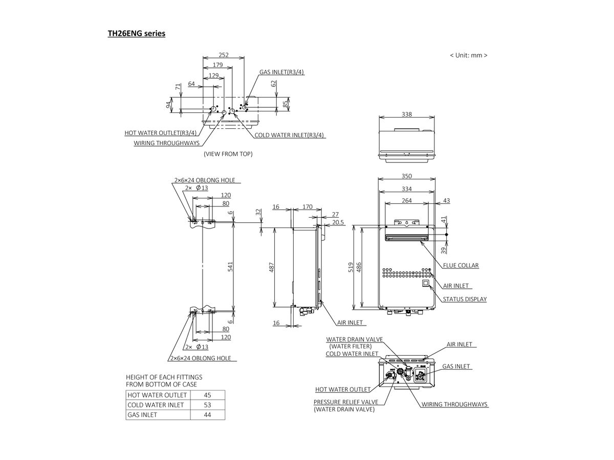 Reece Thermann R Series LPG Continuous Flow Hot Water Unit 60deg 26L