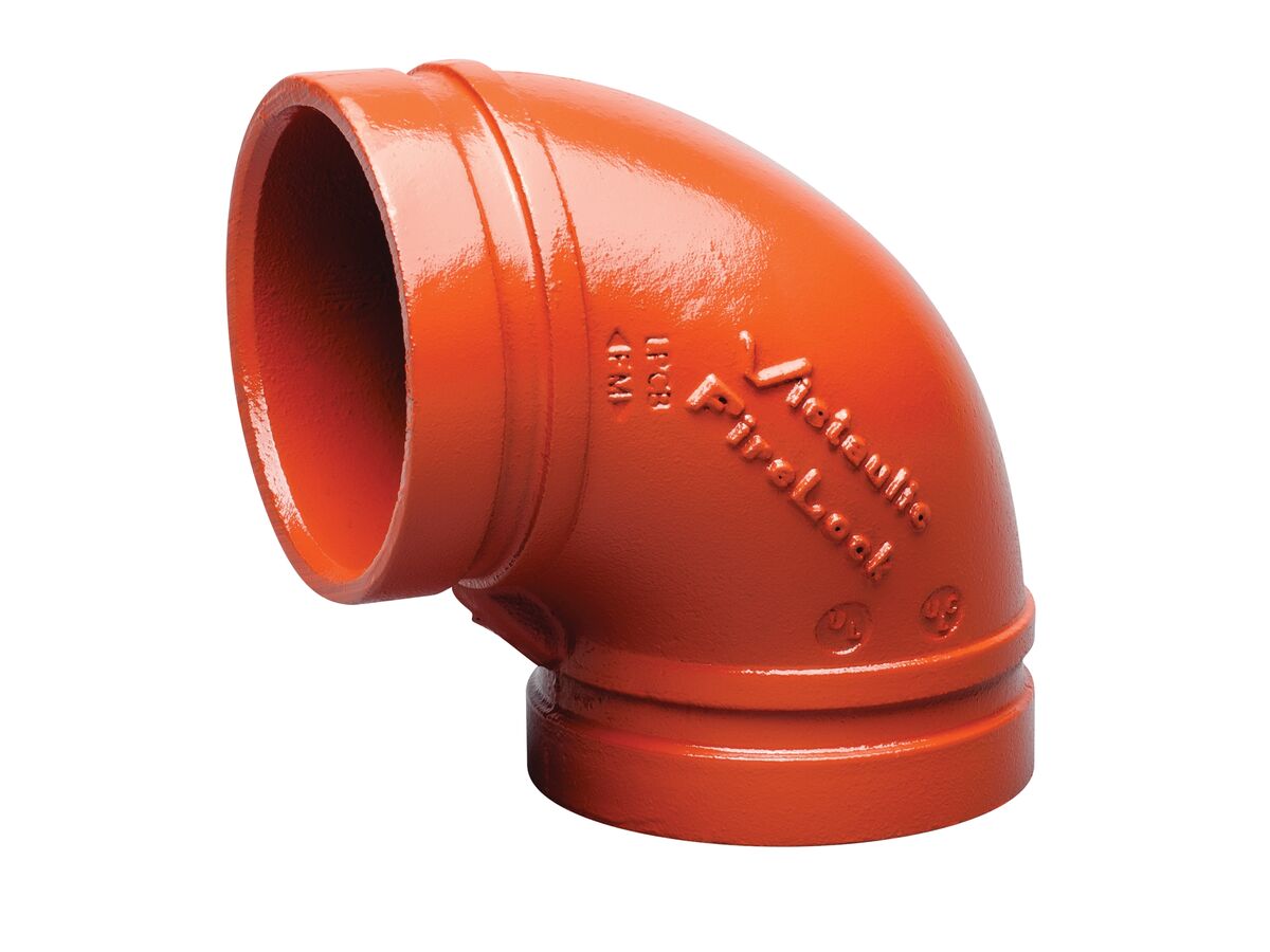 reece Victaulic Firelock S/001 Elbow 90 Degree Red Painted 80mm (88)