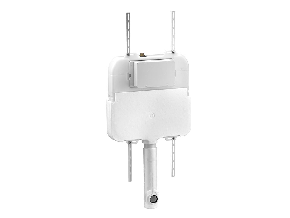 Reece Wolfen 800 Back To Wall Rimless Pan With Inwall Cistern Sensor Button Single Flap Seat Grey (4 Star)