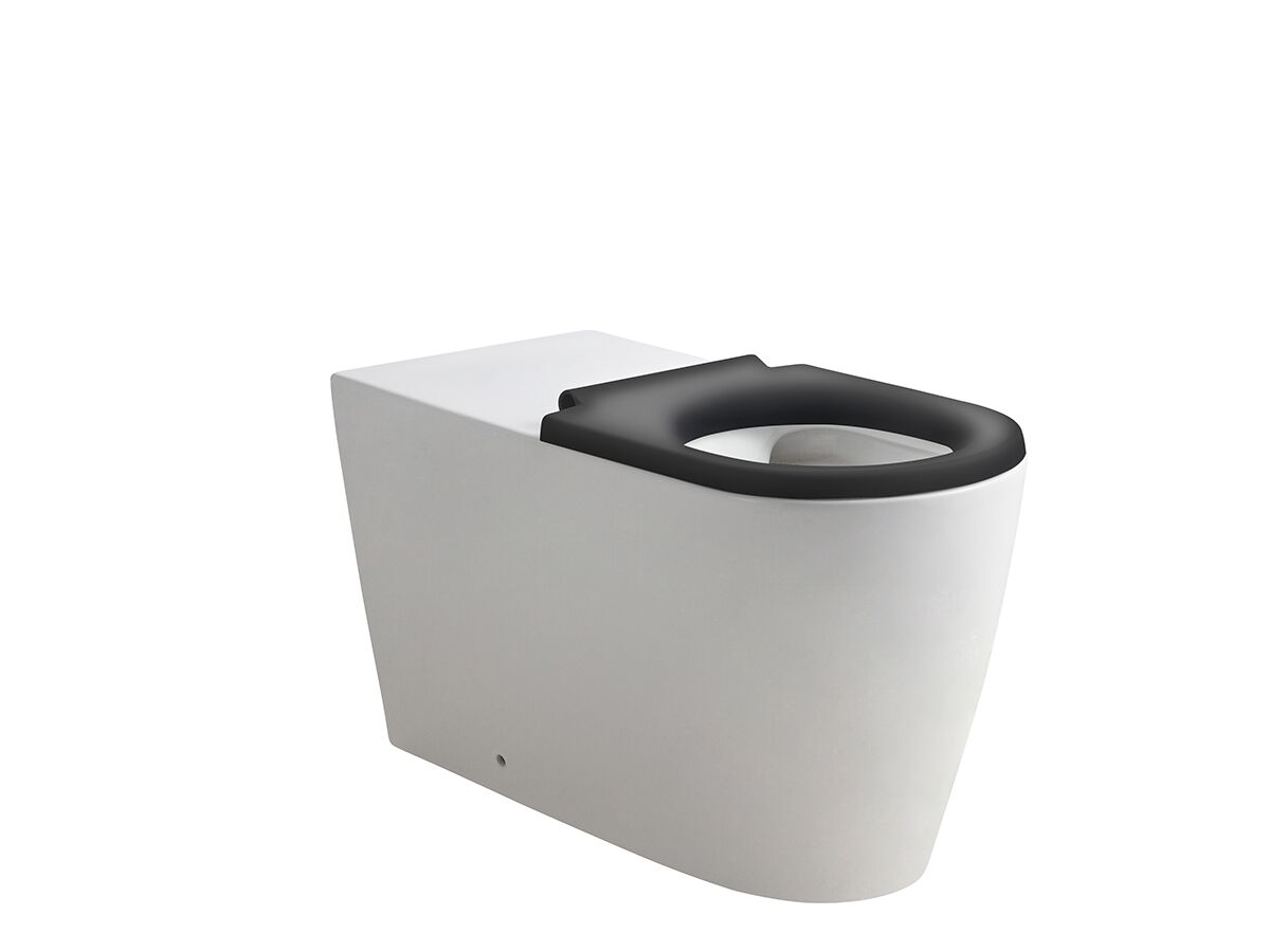 Reece Wolfen 800 Back To Wall Rimless Pan With Inwall Cistern Sensor Button Single Flap Seat Grey (4 Star)
