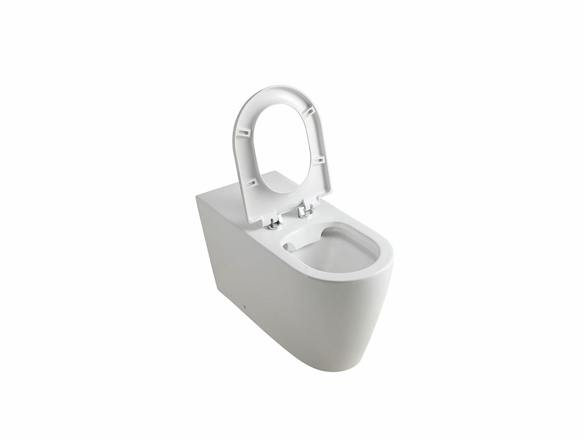 Reece Wolfen 800 Back To Wall Rimless Pan With Single Flap Seat White (4 Star)
