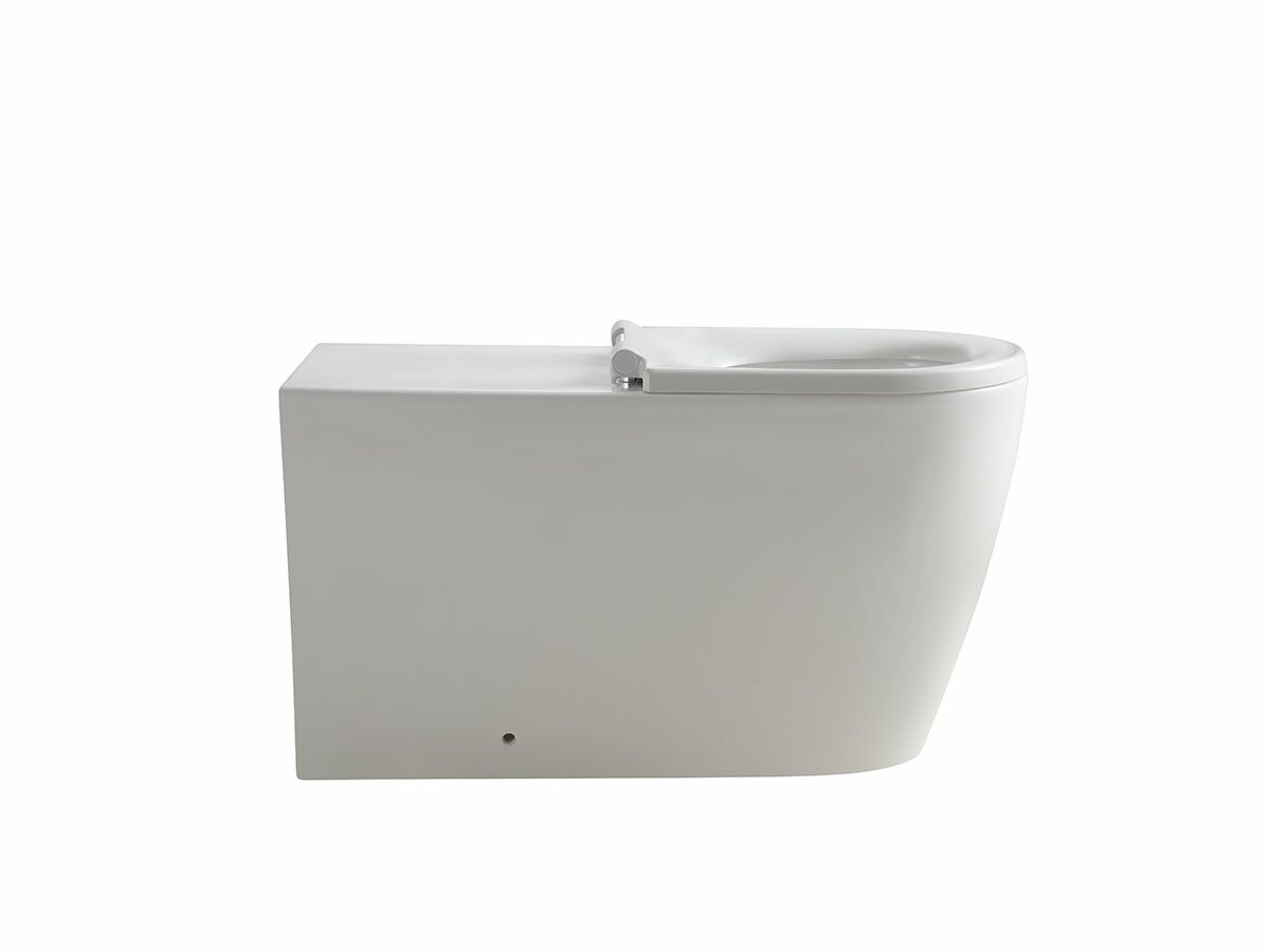Reece Wolfen 800 Back To Wall Rimless Pan With Single Flap Seat White (4 Star)
