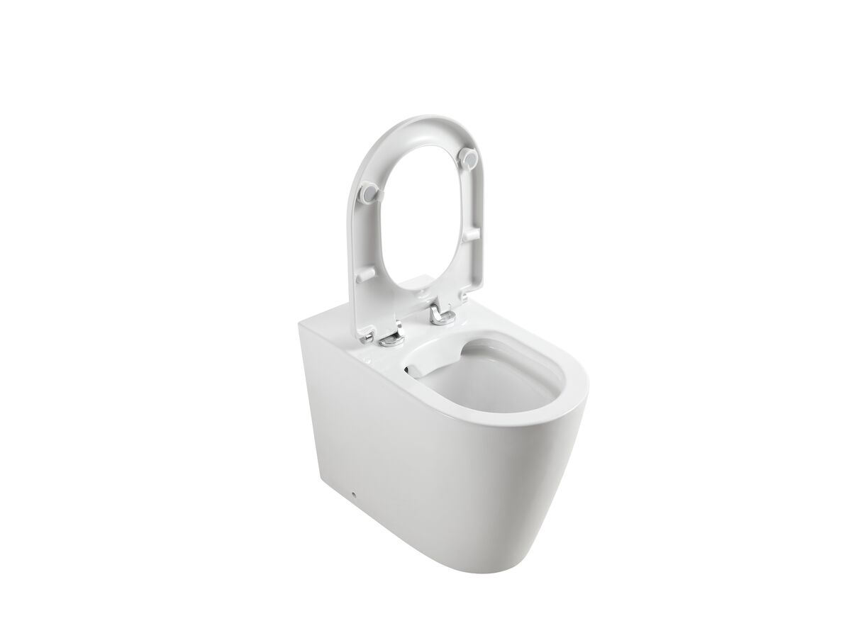 Reece Wolfen Ambulant Back To Wall Rimless Pan With Single Flap Seat White (4 Star)