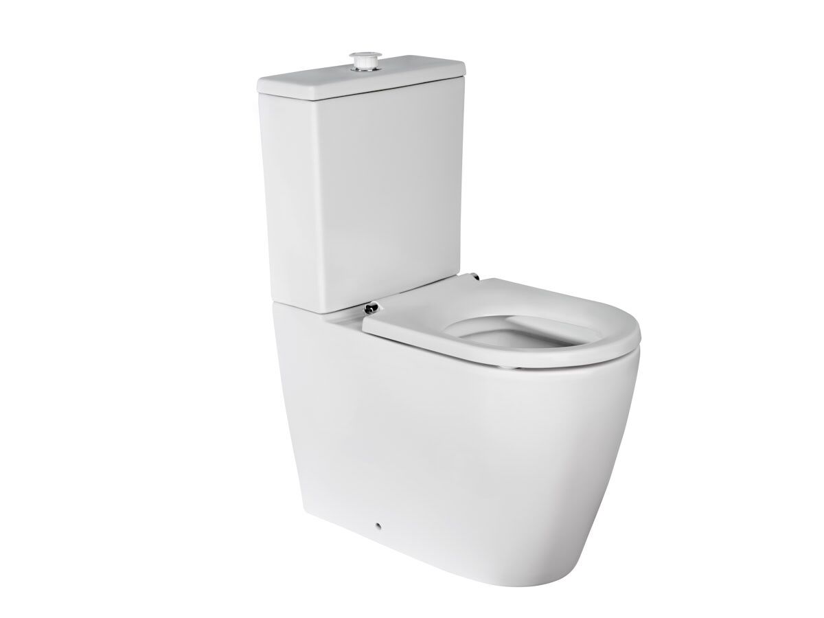 reece Wolfen Ambulant Close Coupled Back to Wall Rimless Toilet Suite Single Flap Seat White (4 Star) reece Wolfen Ambulant Close Coupled Back to Wall Rimless Toilet Suite Single Flap Seat White (4 Star)