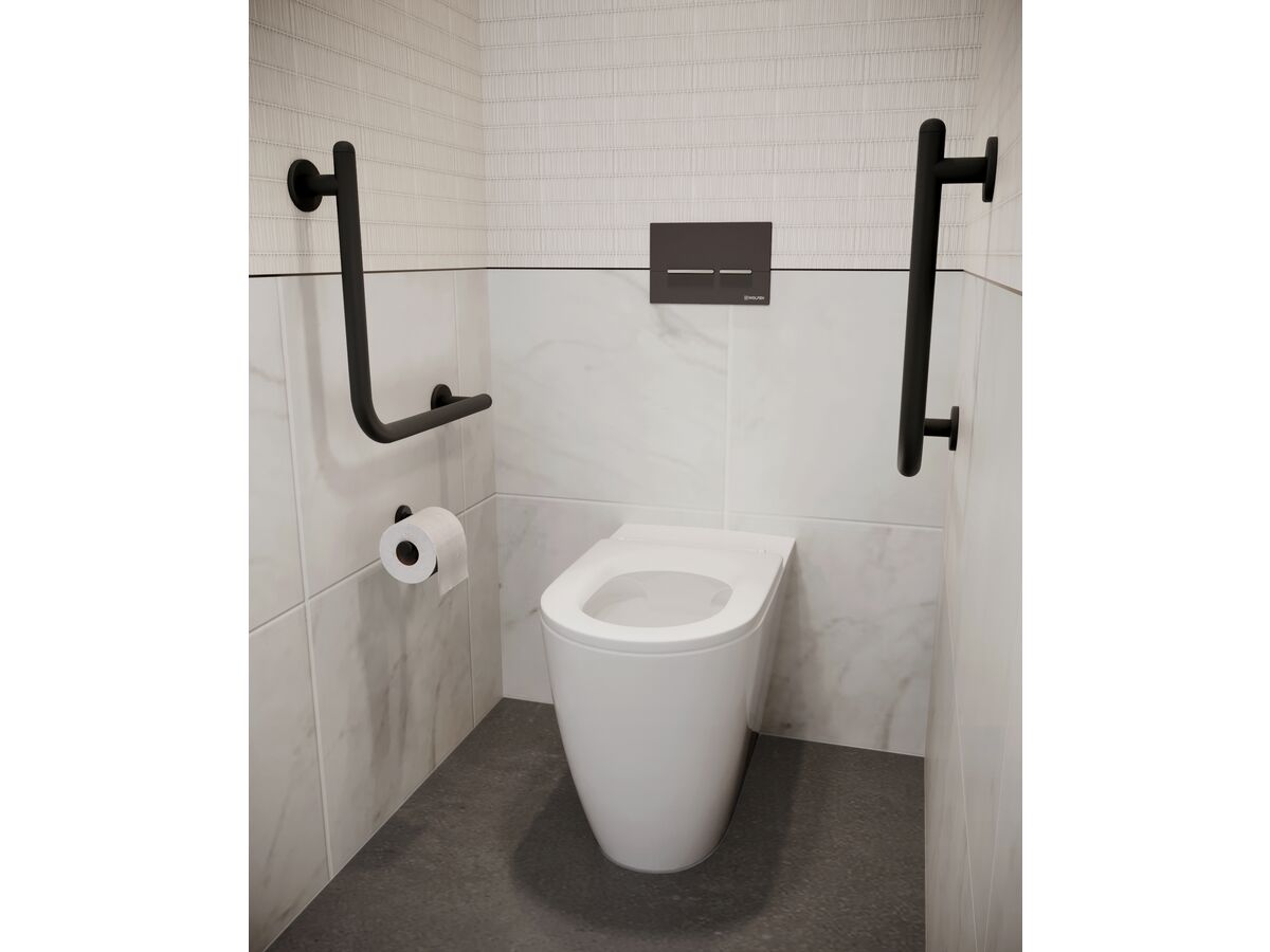 Reece Wolfen Button/Plate (Inwall) ABS Plastic Grey/Chrome