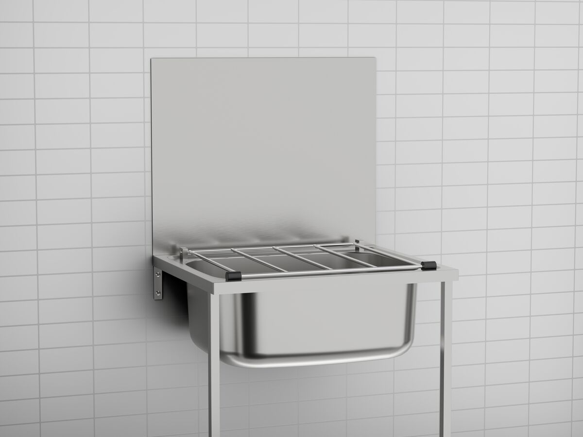 Reece Wolfen Cleaners Sink Splashback 555 X 450mm 316 Stainless Steel