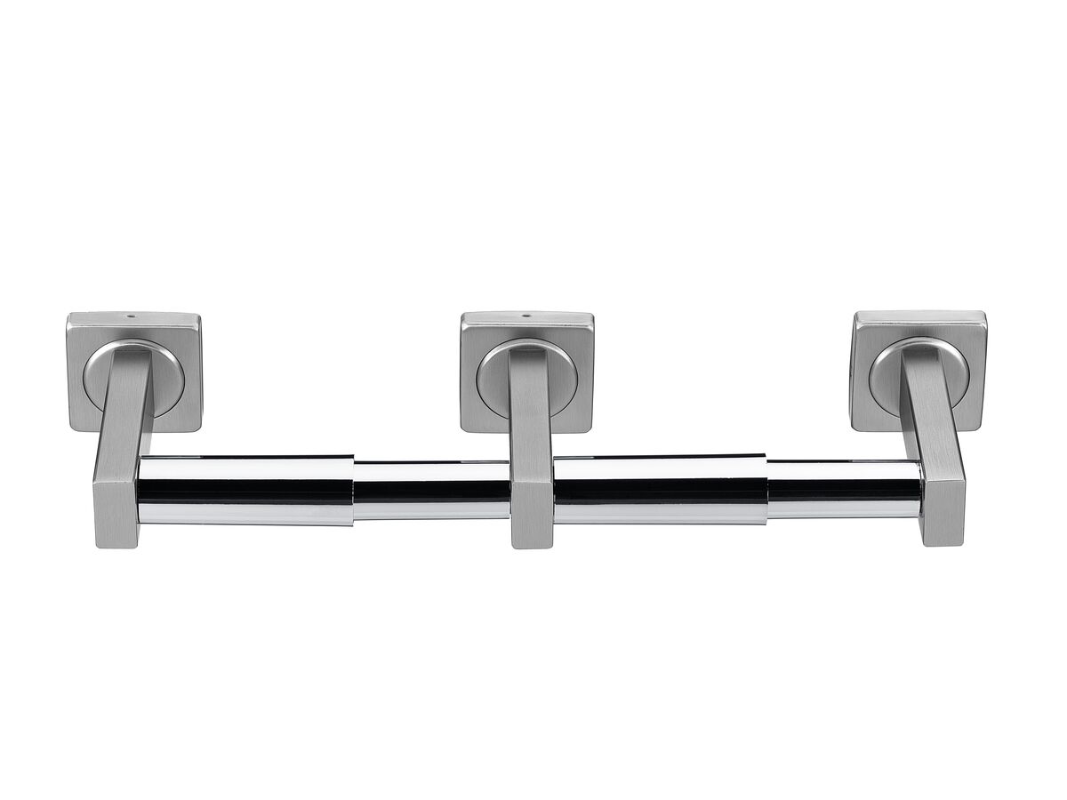 Reece Wolfen Double Toilet Roll Holder Brushed Stainless Steel