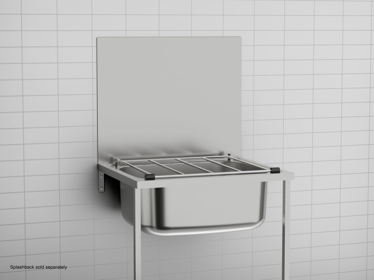 Reece Wolfen Floor Mounted Cleaners Sink With Grate 316 Grade Stainless Steel