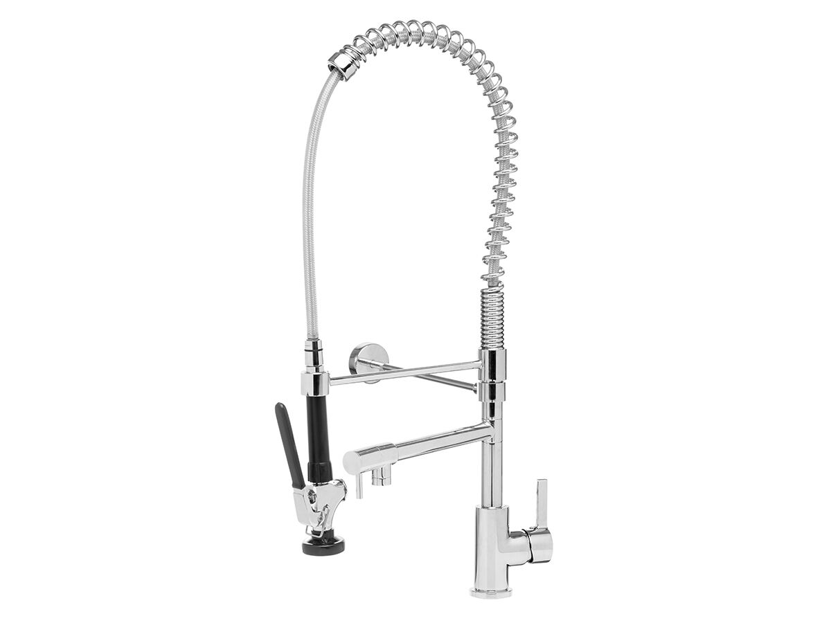 reece Wolfen Pre Rinse Sink Mixer Tap with Pot Filler Compact Chrome (6 Star) Lead Free